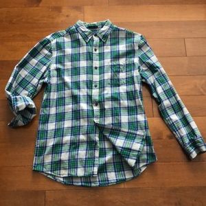 St John’s Bay plaid flannel.